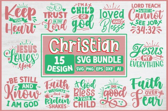 Christian SVG Bundle for Embroidery Projects