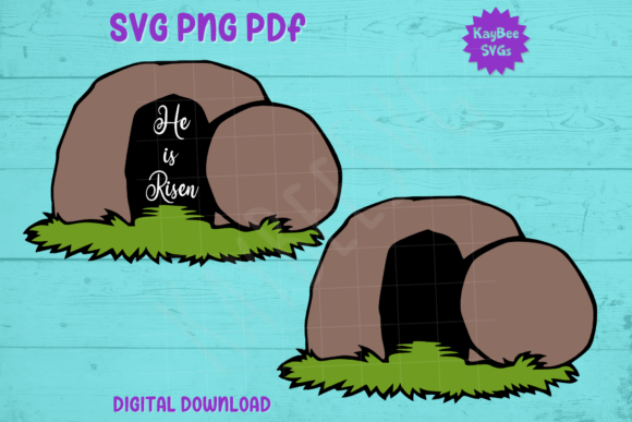 Empty Tomb of Jesus – He is Risen Easter Graphics & Crafts