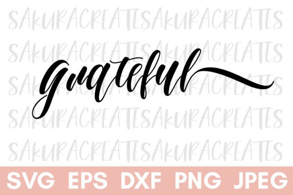 Grateful Christian Quote Sayings Graphics for Crafts
