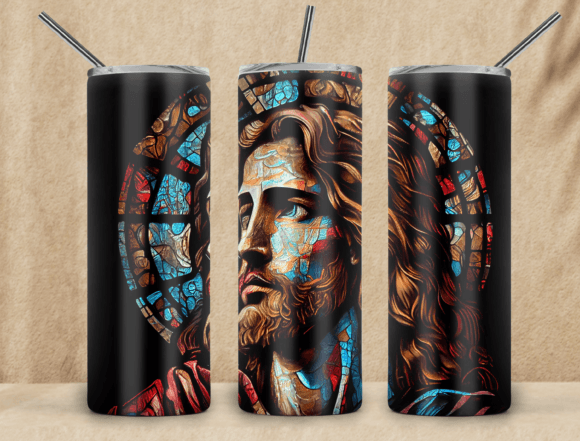 Jesus 20oz Skinny Tumbler PNG Graphics for Tumbler Wraps