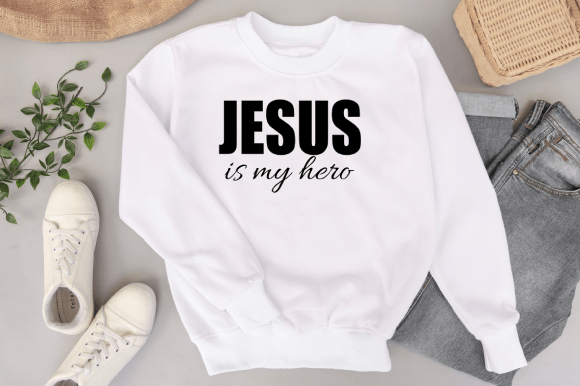 Jesus is My Hero SVG and PNG for Graphics and Crafts