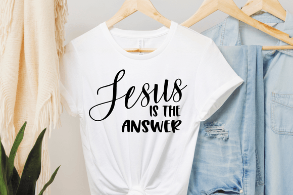 Jesus is the Answer SVG: Graphics & Crafts for Christian Publishers